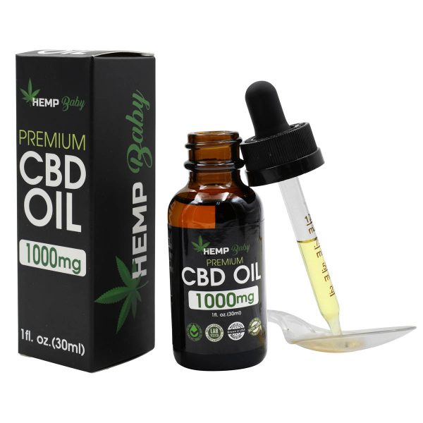 Hemp Baby Organic Hemp CBD Oil with 1000mg Full Spectrum Cannabidiol / 30ml Bottle - Image 2