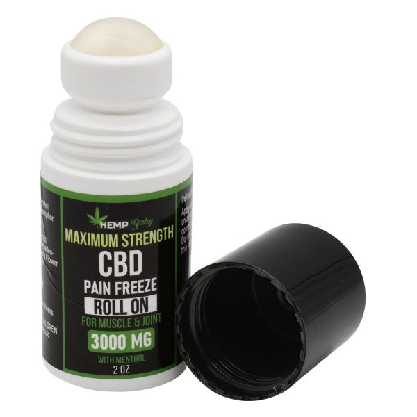 Hemp Baby Max Strength Pain Freeze 3000mg CBD Roll On - Image 3