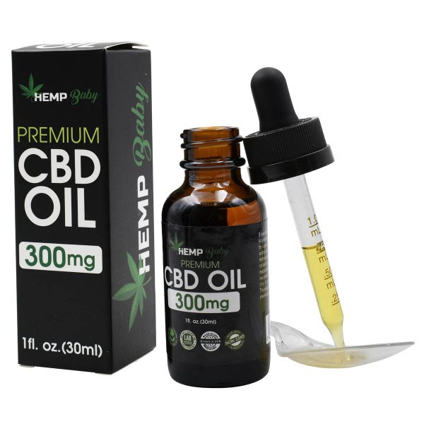 Hemp Baby Organic Hemp CBD Oil with 300mg Full Spectrum Cannabidiol / 30ml Bottle - Image 2