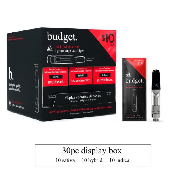 Budget Limited Edition 1g Cartridge Box ? Starter Pack 30PK