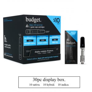 Budget Limited Edition 1g Cartridge Box ? Starter Pack 30PK