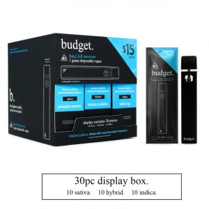 Budget Limited Edition 1G Disposable Vape Starter Box ? 30 Pack