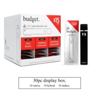 Budget Starter Box of 1G Disposable Vape Pens – 30 Pack