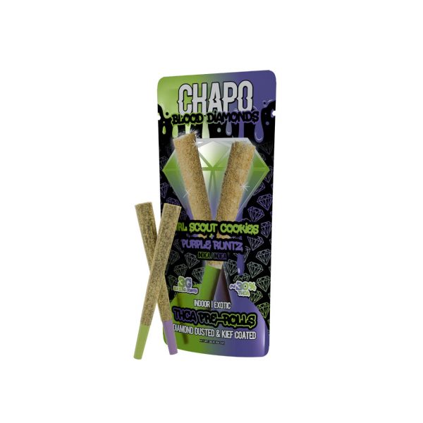 Chapo Blood Diamonds THC-A Duo Exotic Pre Roll - 3G