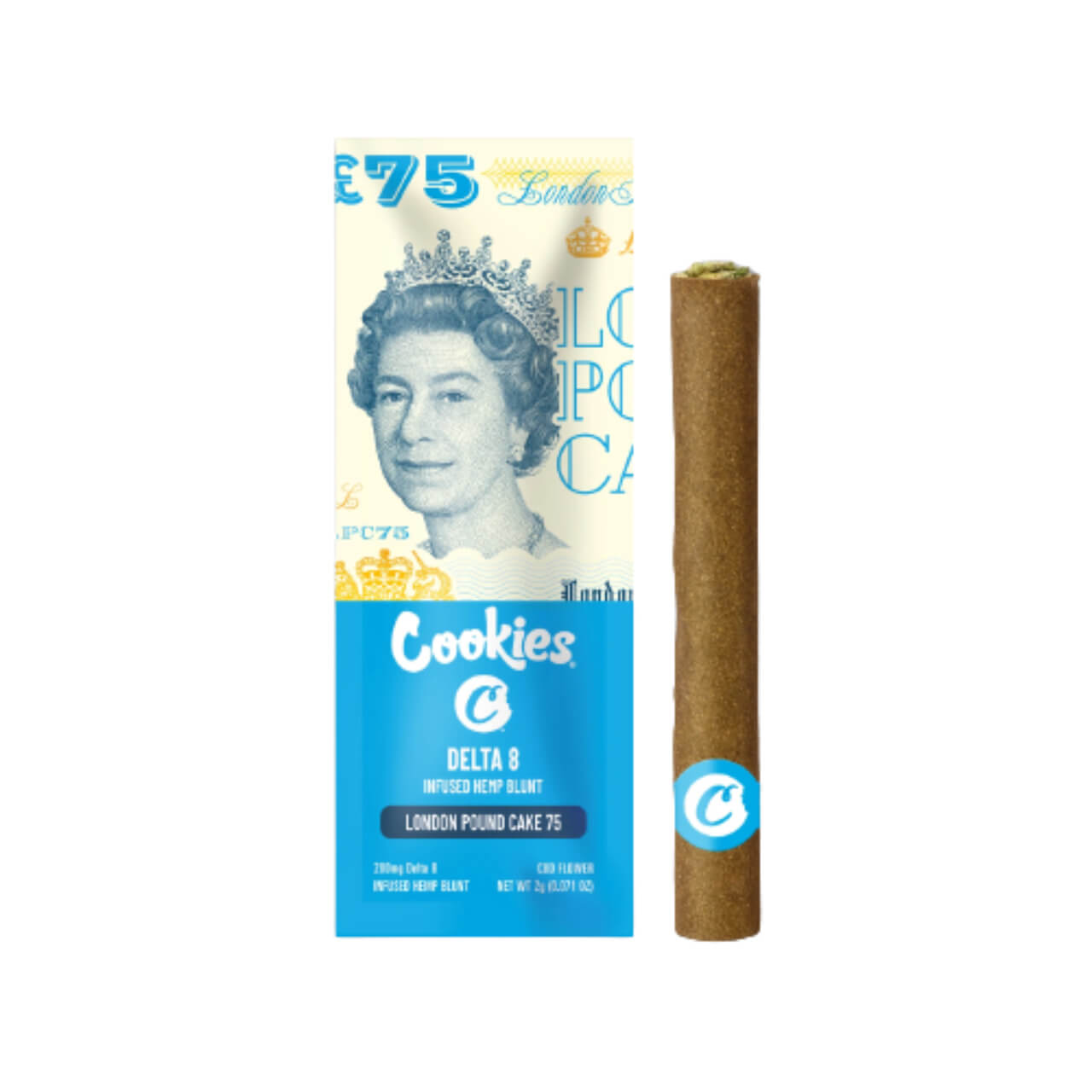 Cookies Delta-8 Infused Hemp Blunt - 2G - Image 3