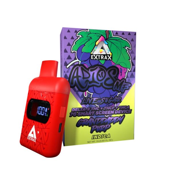 Delta Extrax Adios MF 7G Live Resin Sugar Smart Disposable Vape - Image 3