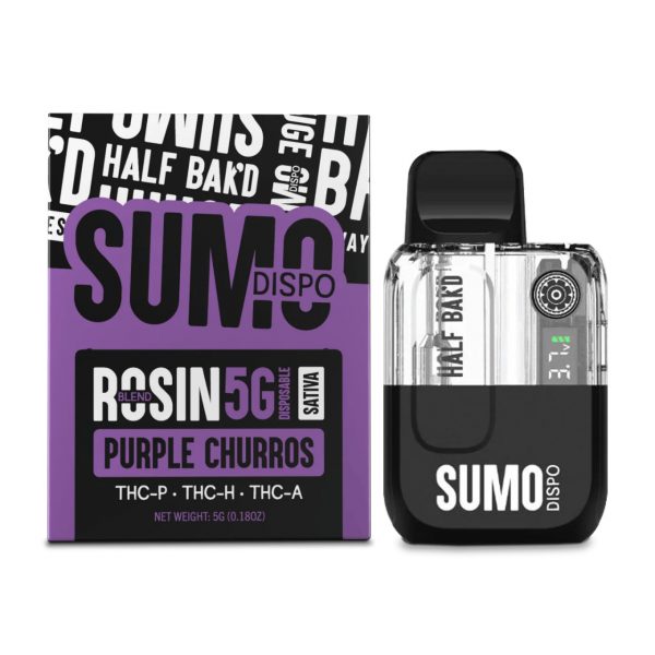 Half Bakd Sumo Rosin Blend THC-P THC-H THC-A Disposable - 5G - Image 2