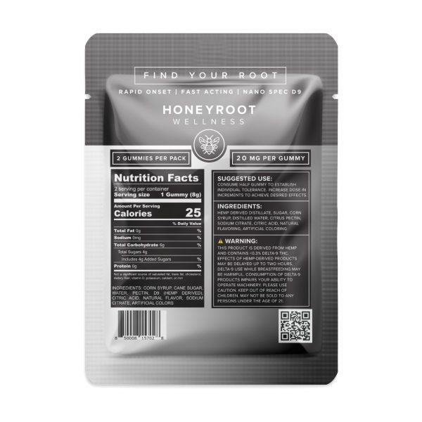 Honeyroot Nano Spec Delta-9 Gummies - 40MG - Image 3
