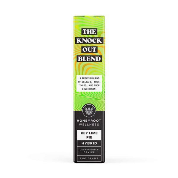 Honeyroot KnockOut Delta-8, THC-H, THC-JD, THC-P 2G Live Resin Disposable Vape - Image 3