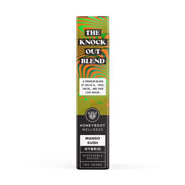 Honeyroot KnockOut Delta-8, THC-H, THC-JD, THC-P 2G Live Resin Disposable Vape - Image 4