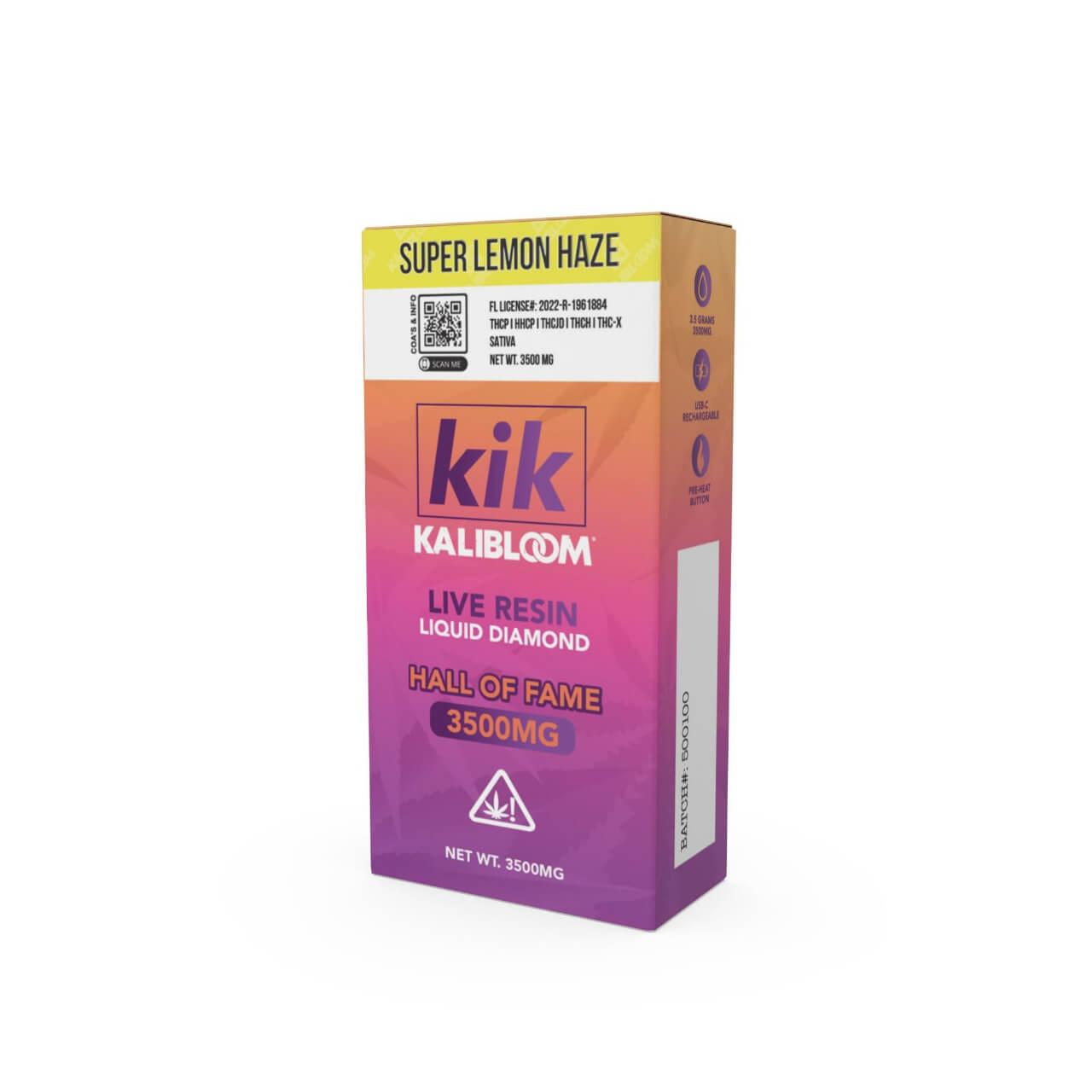Kalibloom KIK Hall of Fame Liquid Diamond Disposable - 3.5G - Image 4