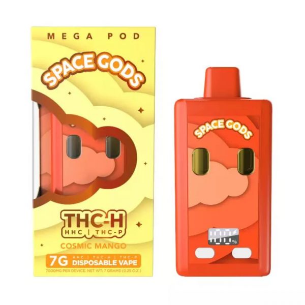 Space Gods Mega Pod 7G Disposable Vape ? THC?H/HHC/THC?P - Image 2