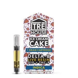 TRE House 1G Live Resin D8/D10/THC-P Cartridge