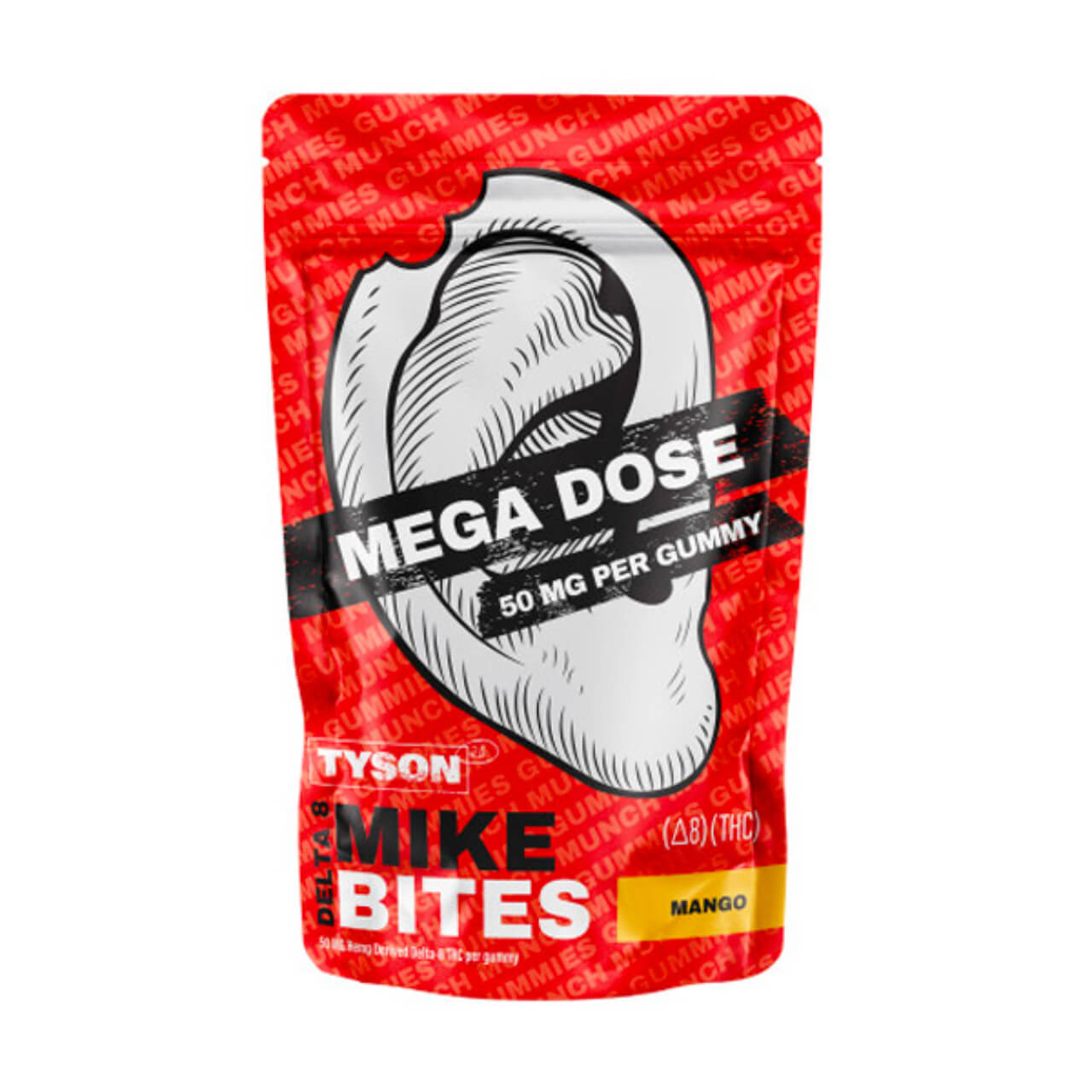 Tyson 2.0 Mike Bites Mega Dose Delta-8 Gummies - 1000MG