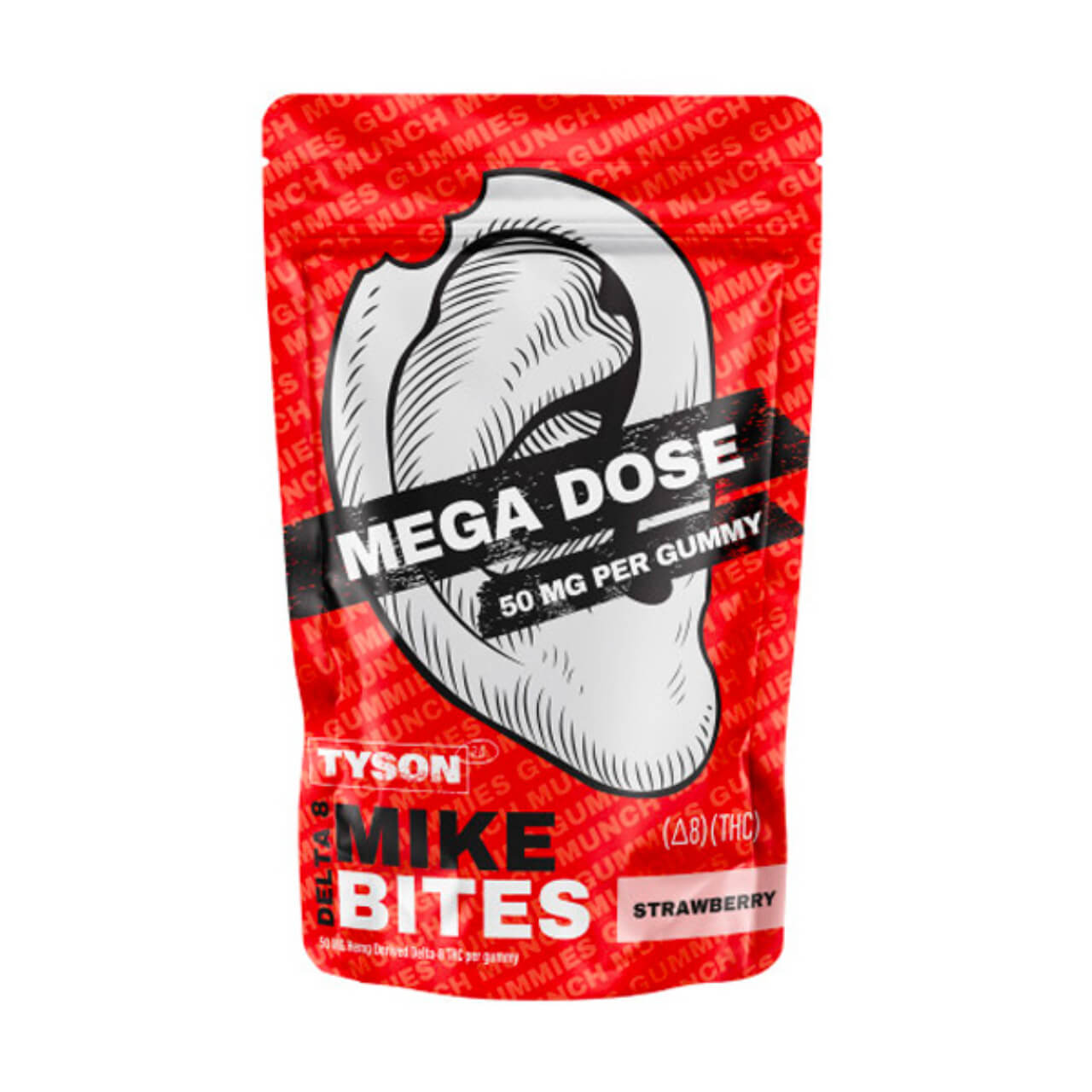 Tyson 2.0 Mike Bites Mega Dose Delta-8 Gummies - 1000MG - Image 2