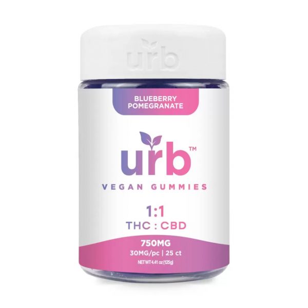 URB 1:1 THC CBD Vegan Gummies - 750MG - Image 4
