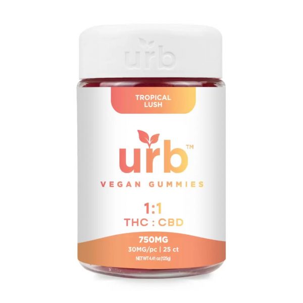 URB 1:1 THC CBD Vegan Gummies - 750MG - Image 3