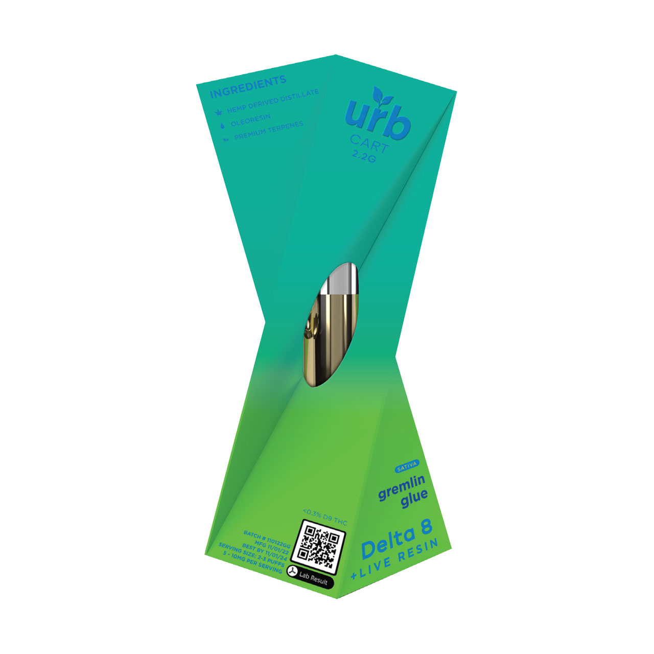 URB Delta - Live Resin Cartridge - 2.2ML - Image 2