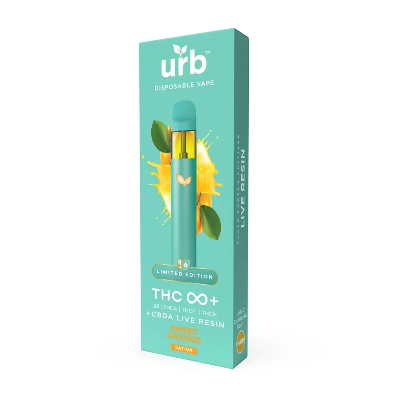 URB THC Infinity+ Delta-8/THC-A/THC-P/THC-H/CBD-A Live Resin Disposable - 3G