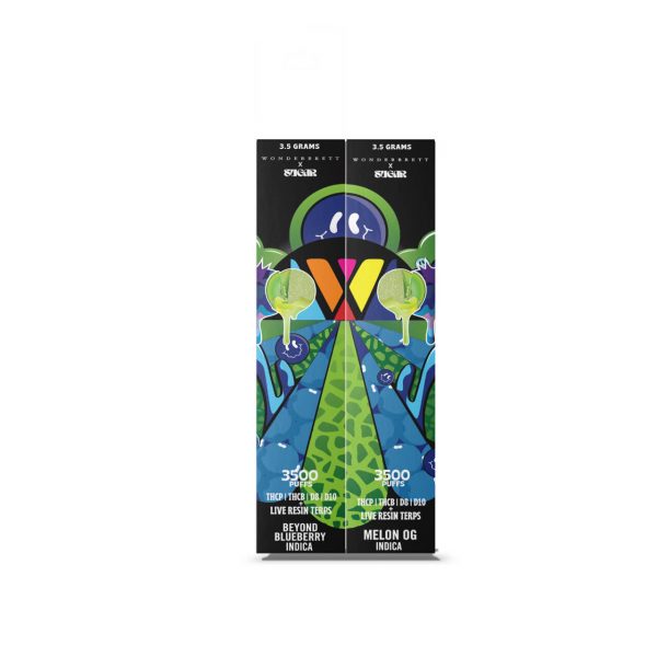 Wonderbrett - Sugar THCP/THCB/D8/D10 Live Resin 3.5G Disposable - 2PK (7g Total)