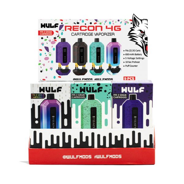 Wulf Mods Recon 4G Dual Cartridge Battery Assorted Colors - 9PK - Image 2