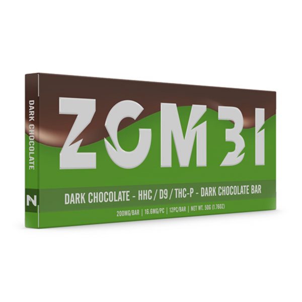 Zombi HHC/D9/THC-P Chocolate Bar – 200MG - Image 2