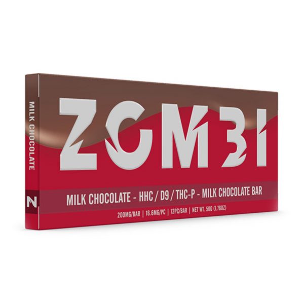 Zombi HHC/D9/THC-P Chocolate Bar – 200MG - Image 3