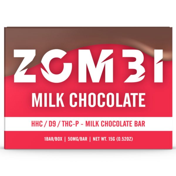 Zombi HHC/D9/THC-P Mini Chocolate Bar 30CT – 50MG - Image 2