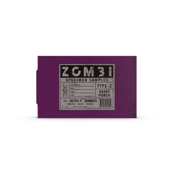 Zombi Specimen Sample Type - 1:1 D9/THC-P Gummies - 80MG - Image 4