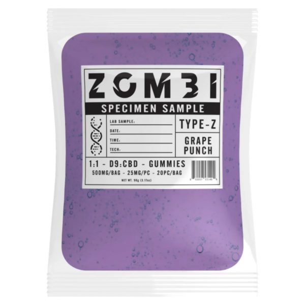 Zombi Specimen Sample Type - Delta-9 CBD Gummies - 500MG