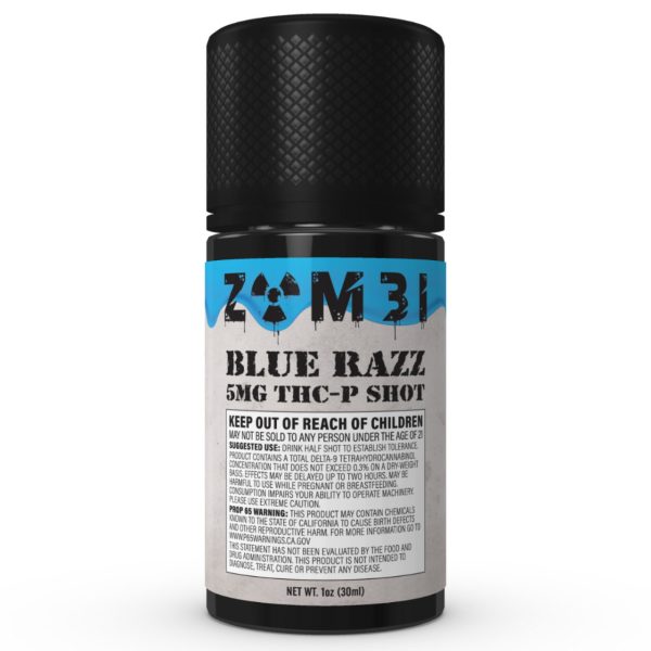 Zombi THC-P Infused Shot 5MG Blue Razz