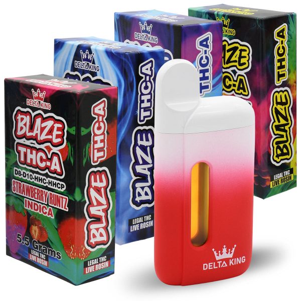 Delta King Disposable Blaze THC-A Delta 8 & Delta 10 Vape Pen – 5.5g