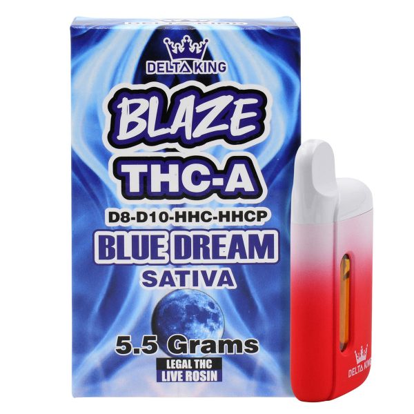 Delta King Disposable Blaze THC-A Delta 8 & Delta 10 Vape Pen – 5.5g
