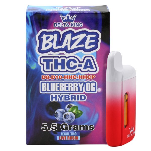 Delta King Disposable Blaze THC-A Delta 8 & Delta 10 Vape Pen – 5.5g