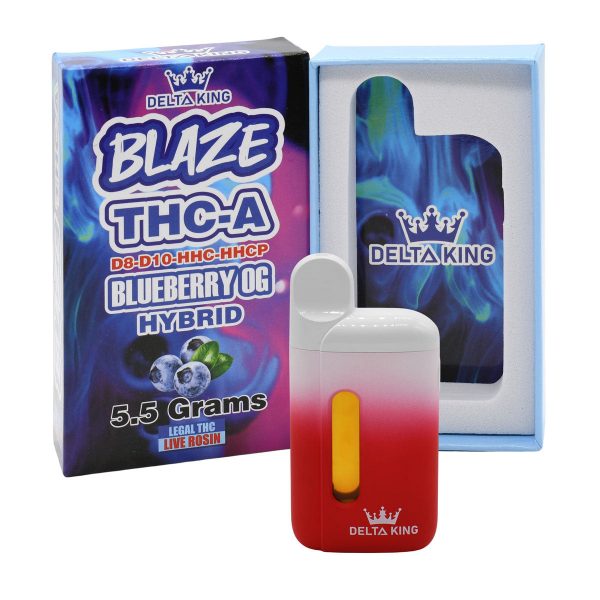 Delta King Disposable Blaze THC-A Delta 8 & Delta 10 Vape Pen – 5.5g