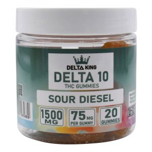 Delta King Delta 10 1500mg Gummies - 20ct/Jar