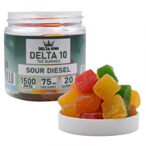 Delta King Delta 10 1500mg Gummies - 20ct/Jar