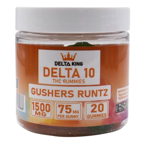 Delta King Delta 10 1500mg Gummies - 20ct/Jar