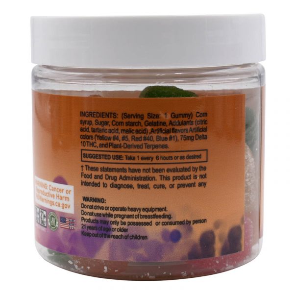 Delta King Delta 10 1500mg Gummies - 20ct/Jar