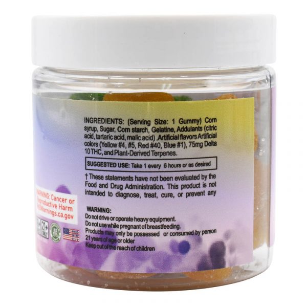 Delta King Delta 10 1500mg Gummies - 20ct/Jar