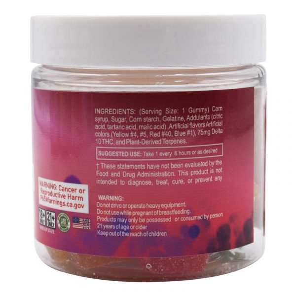 Delta King Delta 10 1500mg Gummies - 20ct/Jar