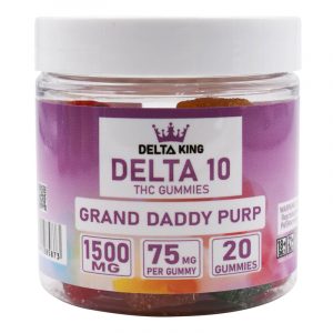 Delta King Delta 10 1500mg Gummies - 20ct/Jar