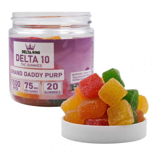 Delta King Delta 10 1500mg Gummies - 20ct/Jar