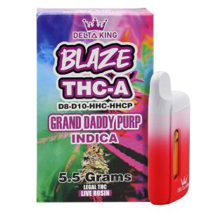 Delta King Disposable Blaze THC-A Delta 8 & Delta 10 Vape Pen – 5.5g