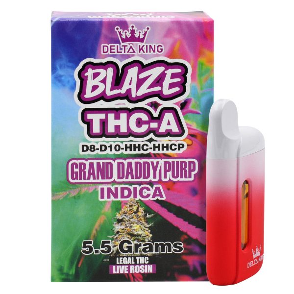 Delta King Disposable Blaze THC-A Delta 8 & Delta 10 Vape Pen – 5.5g