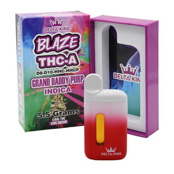 Delta King Disposable Blaze THC-A Delta 8 & Delta 10 Vape Pen – 5.5g