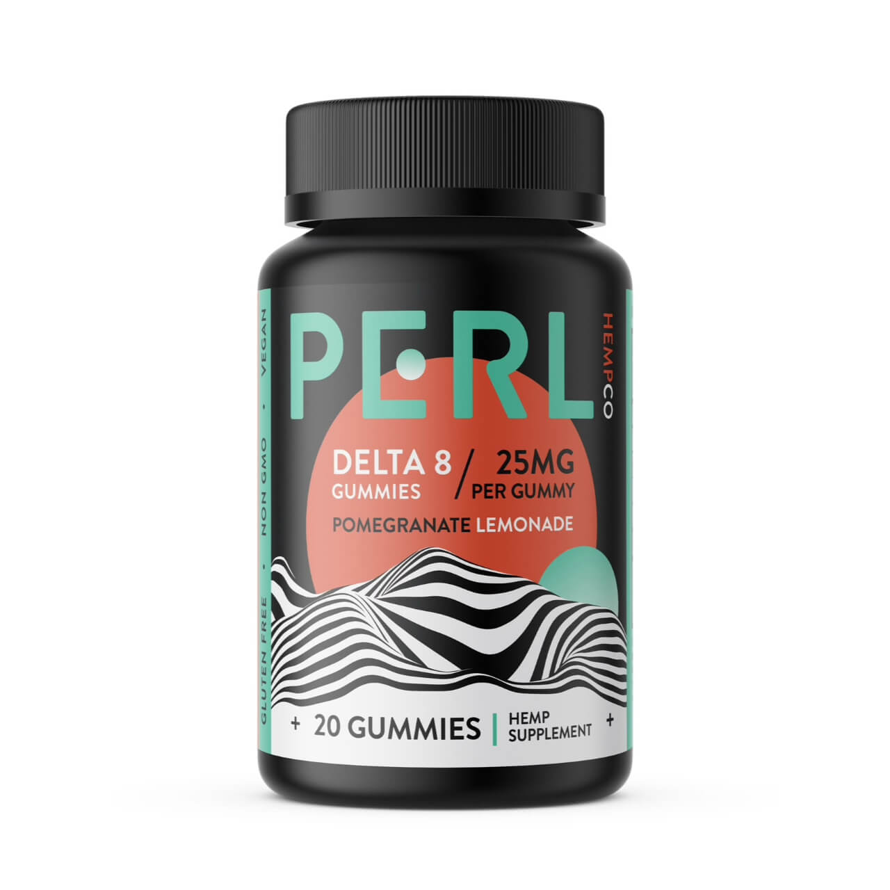 Perl Hemp Co Delta - Pomegranate Lemonade 25mg Gummies - 20 Count