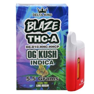 Delta King Disposable Blaze THC-A Delta 8 & Delta 10 Vape Pen – 5.5g