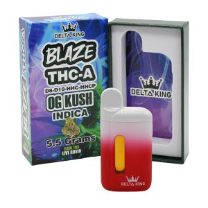 Delta King Disposable Blaze THC-A Delta 8 & Delta 10 Vape Pen – 5.5g