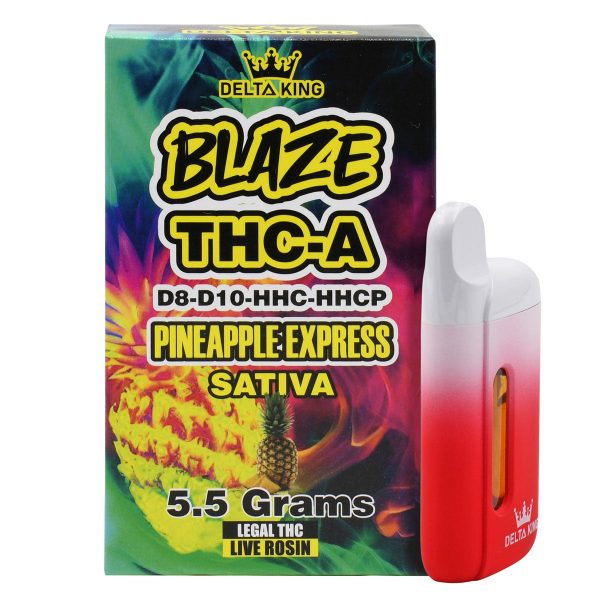 Delta King Disposable Blaze THC-A Delta 8 & Delta 10 Vape Pen – 5.5g - Image 3